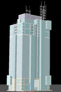 Skyscraper 3D DWG Model for AutoCAD