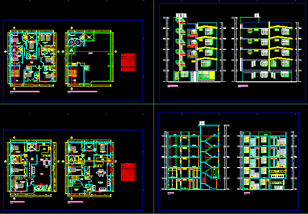 Small Hotel - Project DWG Full Project for AutoCAD • Designs CAD