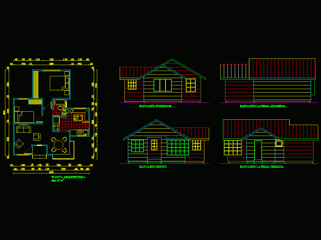 Small House DWG Block for AutoCAD • Designs CAD