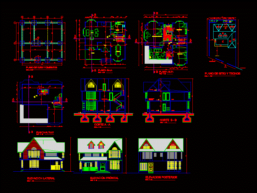 Small House DWG Detail for AutoCAD • Designs CAD