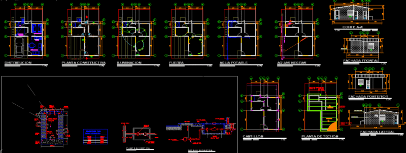 Small House DWG Full Project for AutoCAD