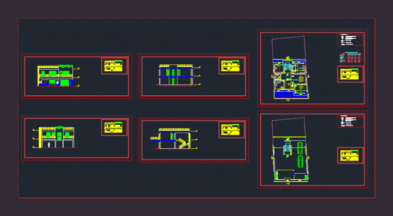 Small House DWG Section for AutoCAD