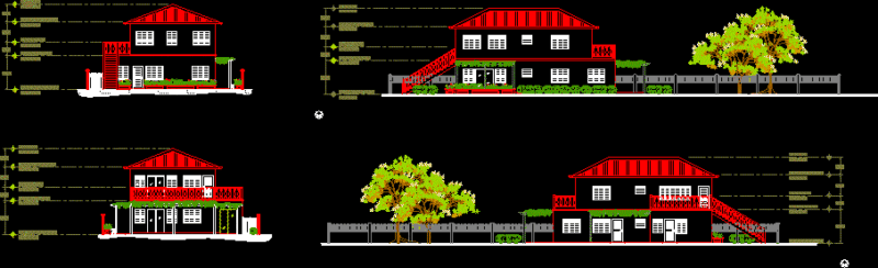 Small House Project DWG Full Project for AutoCAD