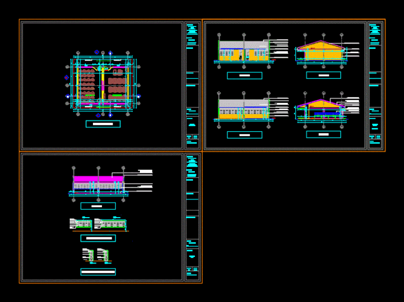 Small School DWG Plan for AutoCAD