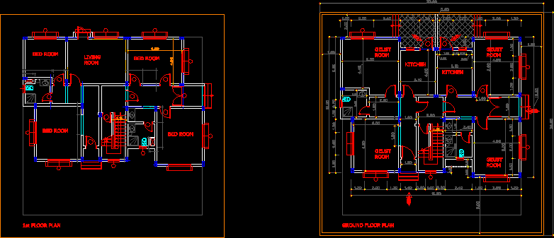 Small Villa DWG  Block  for AutoCAD Designs CAD