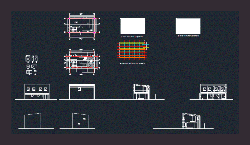 Small Warhouse DWG Block for AutoCAD