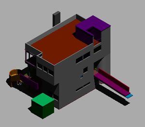 Smith House 3D DWG Model For AutoCAD