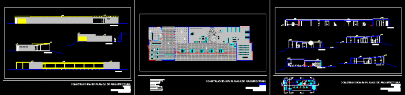 Social Center DWG Section for AutoCAD