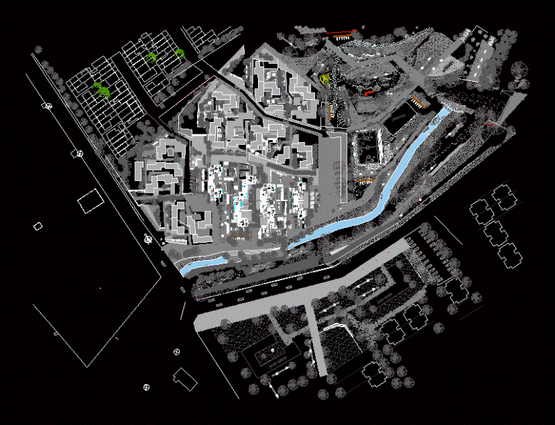Social Housing DWG Block for AutoCAD