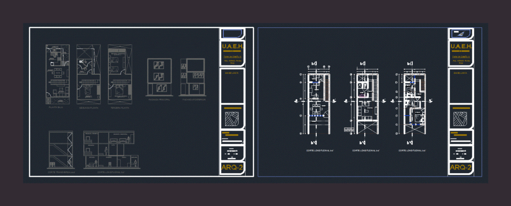 Social Housing DWG Block for AutoCAD