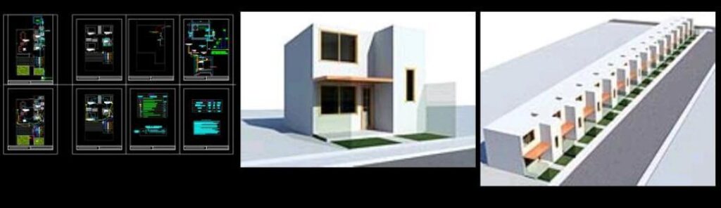 Social Housing DWG Section for AutoCAD