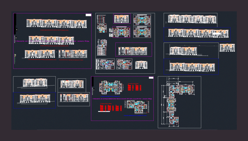 Social Housing DWG Section for AutoCAD