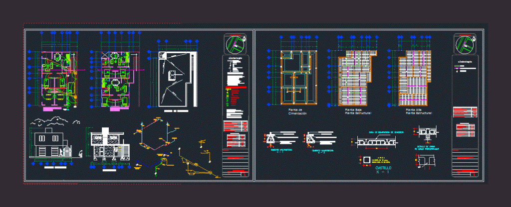 Social Interest House DWG Block for AutoCAD