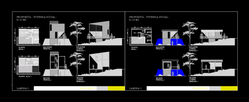 Social Vivenda DWG Block for AutoCAD