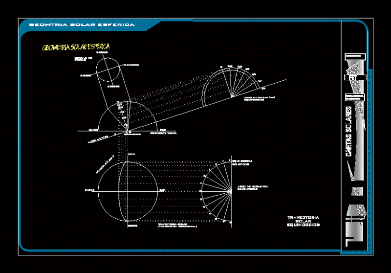 Solar Geometry DWG Block for AutoCAD