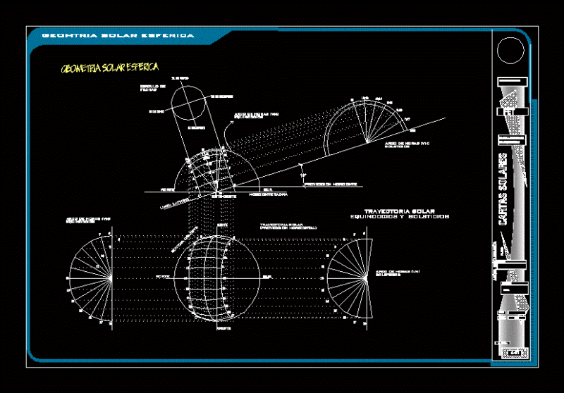 Solar Geometry DWG Block for AutoCAD