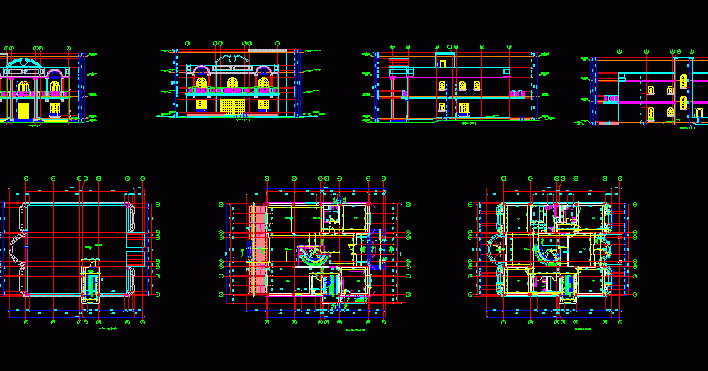 South Beach Villa Duplex DWG Block for AutoCAD • Designs CAD