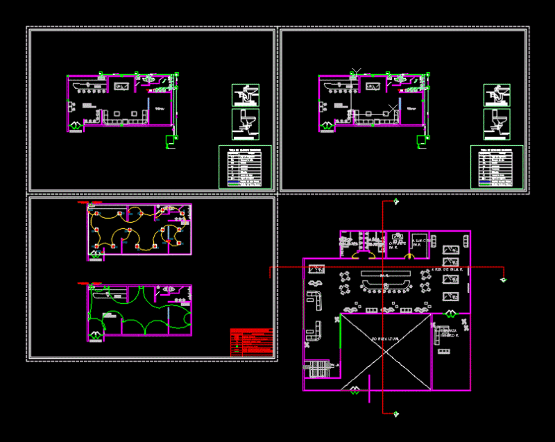 Sport Bar DWG Plan for AutoCAD