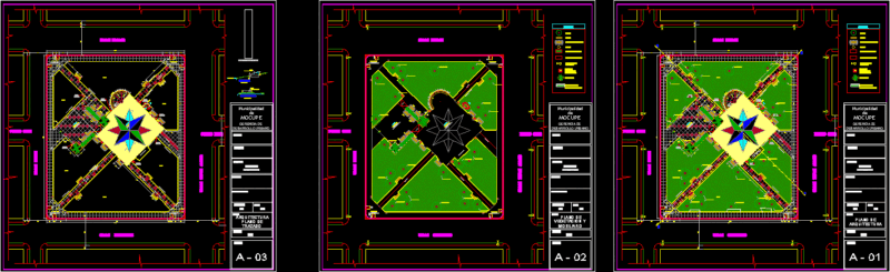 Square DWG Block for AutoCAD