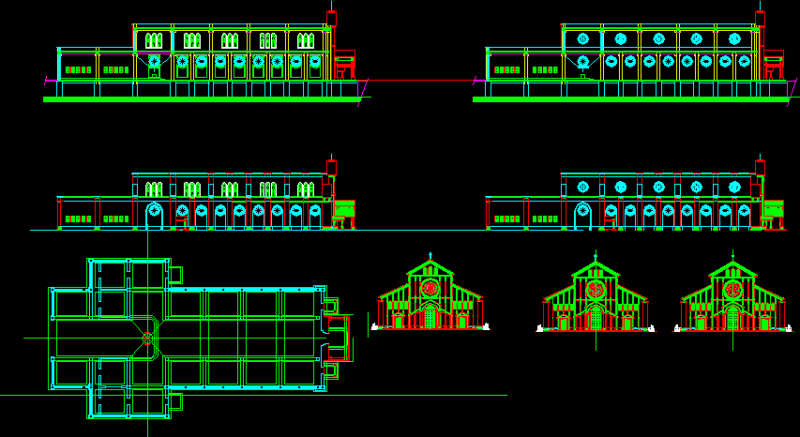 St John Church DWG Elevation for AutoCAD