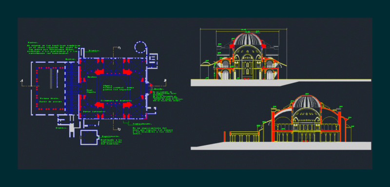 St Sofia Cathedral DWG Block for AutoCAD