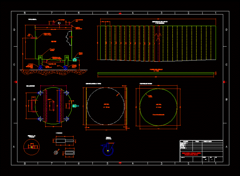 Stainless Steel Tank DWG Block for AutoCAD