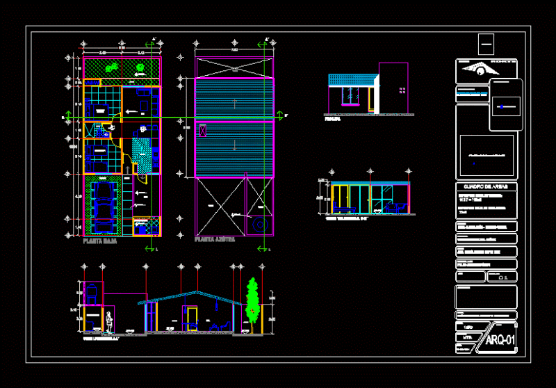 Stake House DWG Plan for AutoCAD