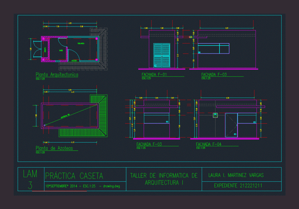 Stand DWG Elevation for AutoCAD