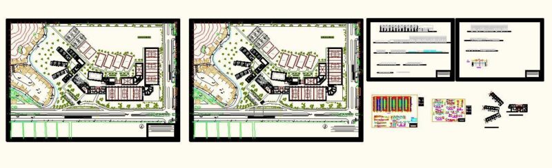 State – Of – The – Art Volleyball Courts, Sports Center, Lima, Peru DWG Plan for AutoCAD