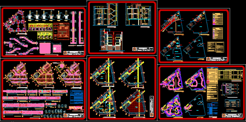 Store House DWG Section for AutoCAD