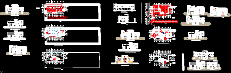 Store House DWG Section for AutoCAD