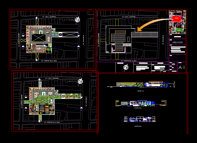Streep Center DWG Block for AutoCAD