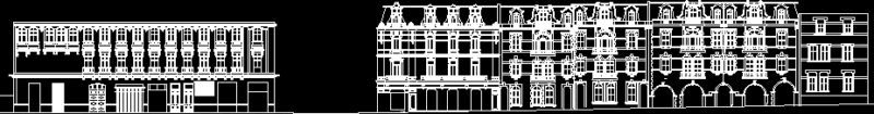 Street Elevation Huito Valparaiso DWG Elevation for AutoCAD