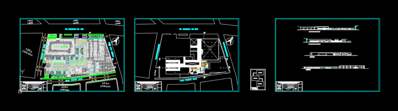 Strip Center Pimentel DWG Elevation for AutoCAD