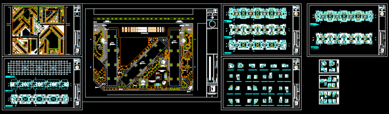 Strip Multiple Housing DWG Detail for AutoCAD