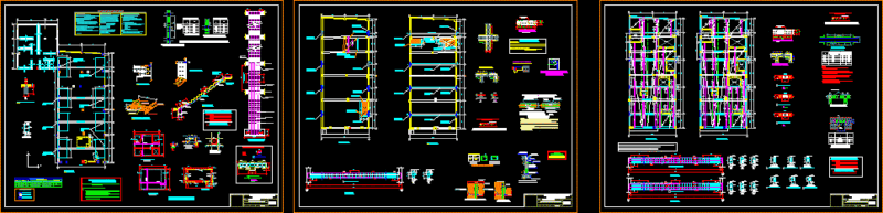 Structural Details Of Hotel DWG Detail for AutoCAD