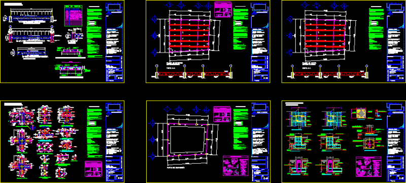 Structural Home Mixcoac DWG Block for AutoCAD