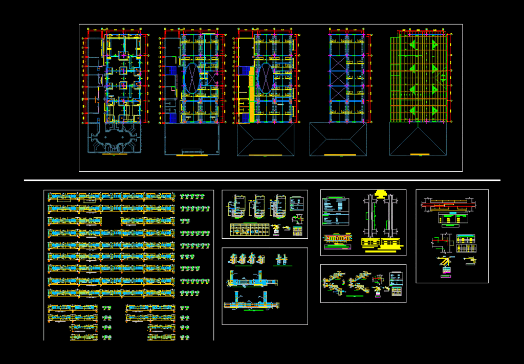 Structural Level College DWG Detail for AutoCAD