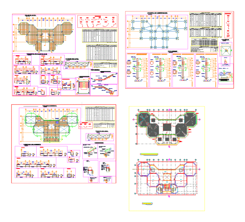 Structure – Hex DWG Block for AutoCAD