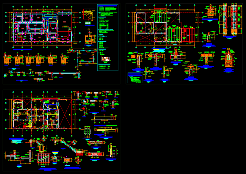 Structure Beach House DWG Plan for AutoCAD