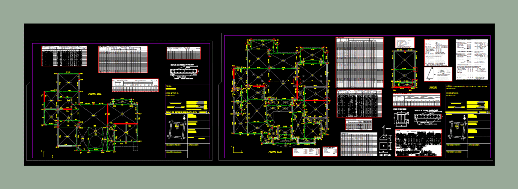 Structure Housing DWG Block for AutoCAD