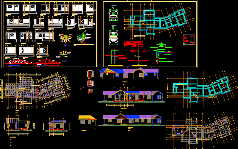 Structure Housing DWG Detail for AutoCAD