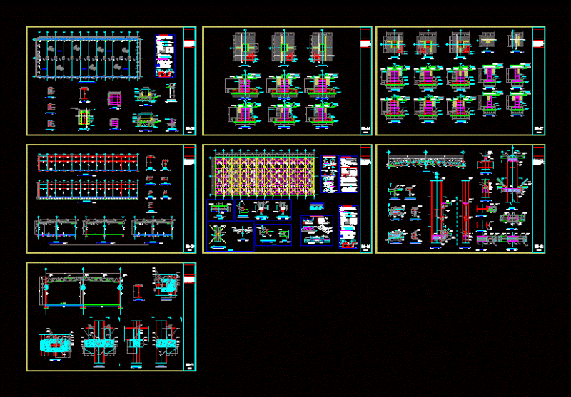Structure Nave DWG Full Project for AutoCAD