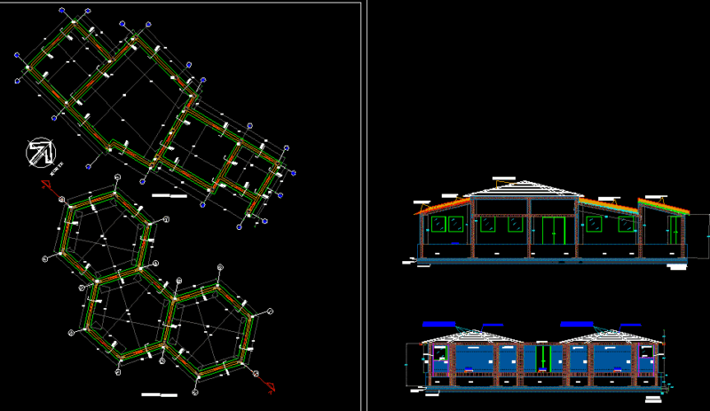 Structure Plan DWG Plan for AutoCAD