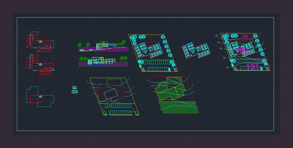 Student Housing DWG Full Project for AutoCAD