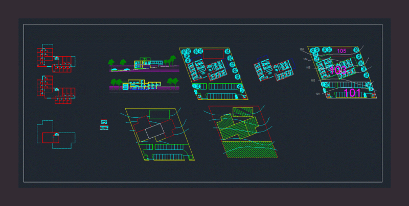 Student Housing DWG Full Project for AutoCAD