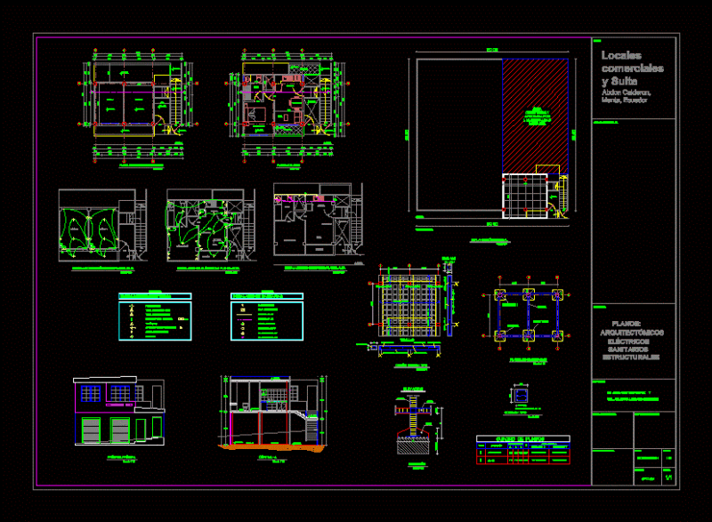 Suite And Commercial DWG Plan for AutoCAD