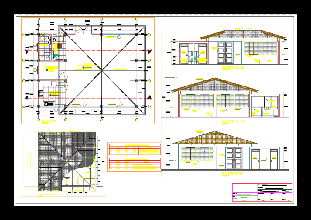 Sum – Gabled Roof DWG Block for AutoCAD