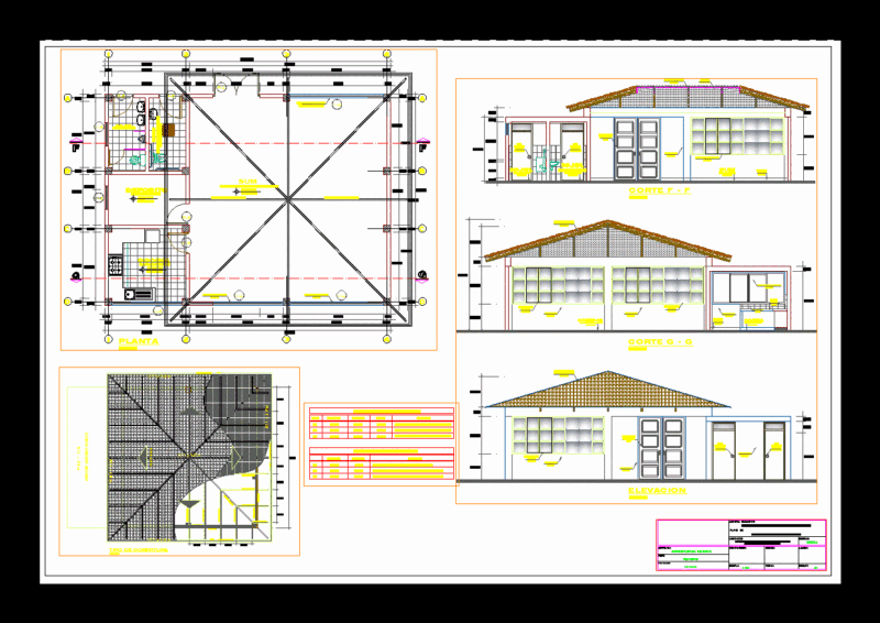 Sum – Gabled Roof DWG Block for AutoCAD