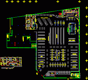 Supermarket DWG Block for AutoCAD